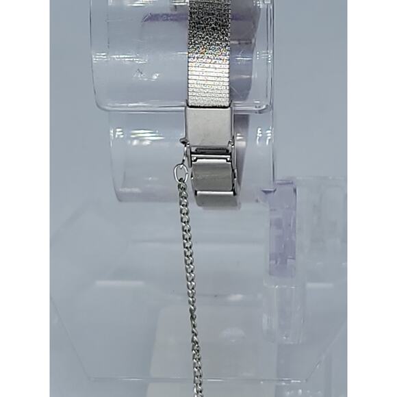 Pulsar by Seiko Y480 Blue Dial Ladies Watch Quick Set Silver Tone Vintage main image 8